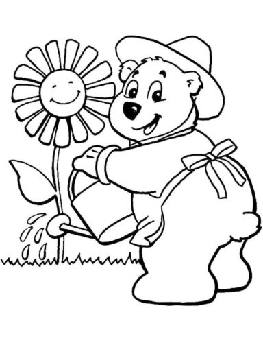 Bear coloring pages to print