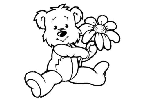 Bear cub coloring page