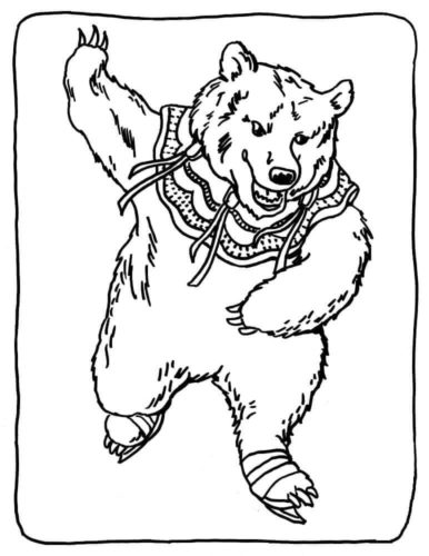 Free bear coloring pages printable