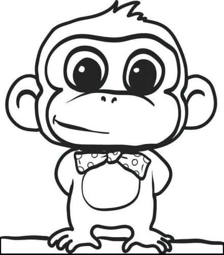 Monkey Wearing A Bow Tie